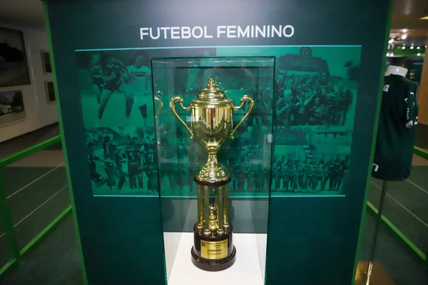 Sala Trofeos Palmeiras Primer Piso Del Estadio Allianz Parque Sao — Foto de Stock