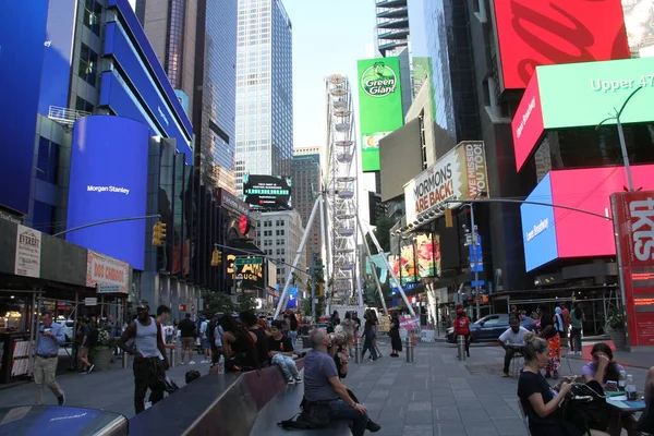 Agosto 2021 Nueva York Estados Unidos Esfuerzo Por Atraer Turistas —  Fotos de Stock