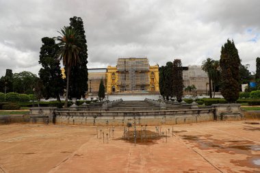 Sao Paulo 'daki Bağımsızlık Müzesinin yenilenmesi. 31 Ağustos 2021. SAO PAULO, SP, BREZİL