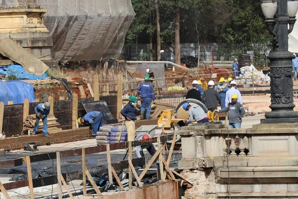 Ristrutturazione Del Museo Dell Indipendenza San Paolo Agosto 2021 Sao — Foto Stock