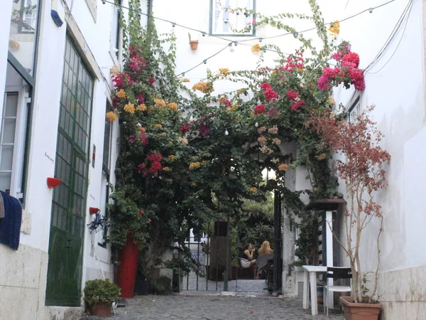 Barrio Alfama Septiembre 2021 Lisboa Portugal Barrio Alfama Uno Los — Foto de Stock