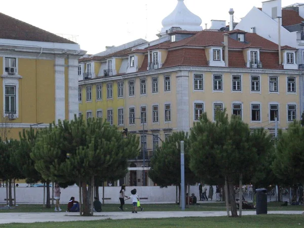 Abend Lissabon September 2021 Lissabon Portugal Bewegung Der Menschen Während — Stockfoto