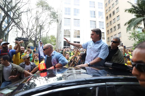 Int Bolsonaro Participa Evento Com Apoiantes Paulista São Paulo Setembro — Fotografia de Stock