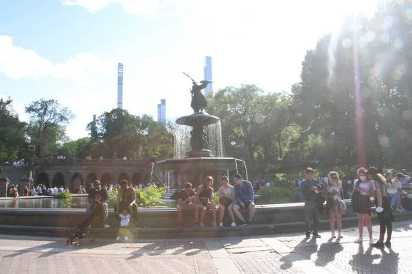 Central Park Şçi Bayramı Kutlandı Eylül 2021 New York Abd — Stok fotoğraf