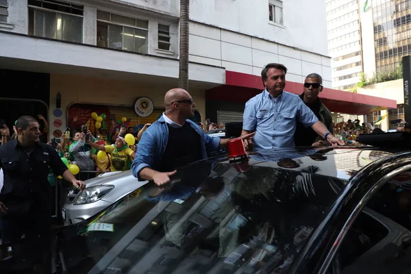 Int Bolsonaro Participa Evento Com Apoiantes Paulista São Paulo Setembro — Fotografia de Stock