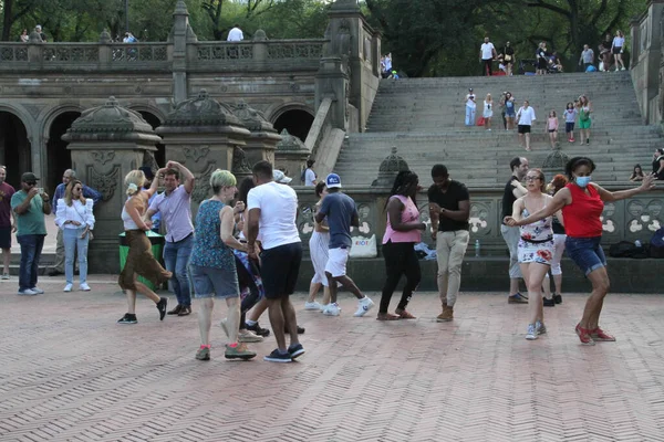 Central Park Şçi Bayramı Kutlandı Eylül 2021 New York Abd — Stok fotoğraf