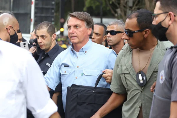 Int Bolsonaro Neemt Deel Aan Een Evenement Met Supporters Paulista — Stockfoto