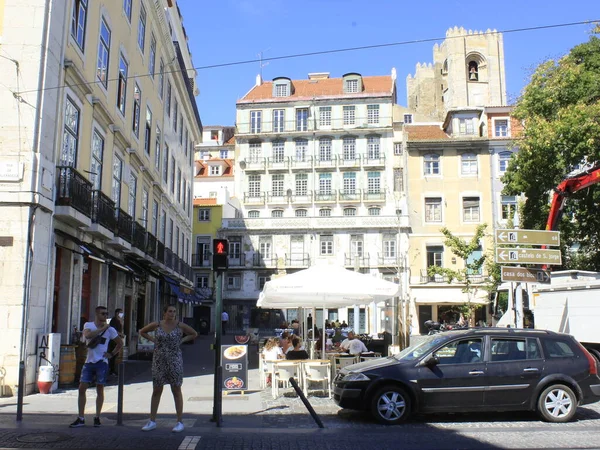 Int Turizmus Lisszabonban 2021 Szeptember Lisszabon Portugália Emberek Mozgása Lisszabonban — Stock Fotó