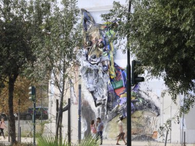 8 Eylül 2021, Lizbon, Portekiz: Santos 'ta hareket, 8 Eylül Çarşamba günü Portekiz kıyı bölgesindeki Lizbon-Cascais' e giden ilk durak), 