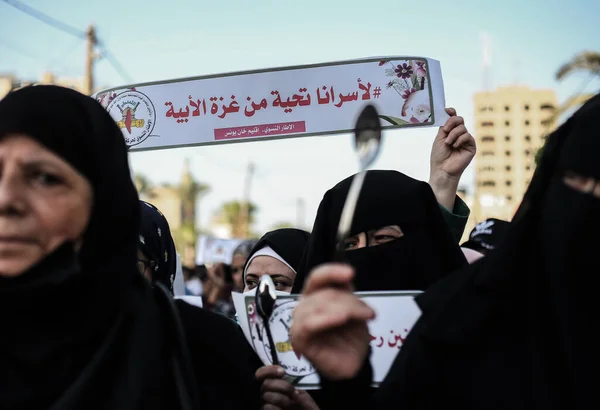 Mulheres Palestinas Protestam Por Prisioneiros Que Escaparam Prisão Israel Setembro — Fotografia de Stock