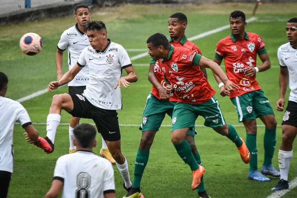 Championnat Football Des Moins Ans Sao Paulo 2021 Corinthiens Portugaises — Photo