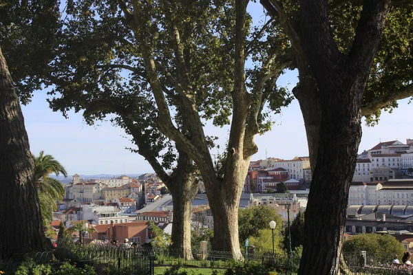 Jardim Torel Στη Λισαβόνα Σεπτεμβρίου 2021 Λισαβόνα Πορτογαλία Έντονη Κίνηση — Φωτογραφία Αρχείου