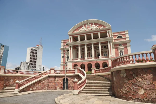 Vista Fachada Palácio Justiça Manaus Setembro 2021 Manaus Amazonas Vista — Fotografia de Stock