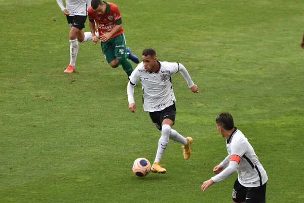 Sao Paulo Yaş Altı Futbol Şampiyonası 2021 Corinthians Portuguesa Sao — Stok fotoğraf