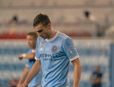 NYCFC ve FC Dallas arasında Amerikan Futbolu. 14 Eylül 2021, Harrison, New Jersey, ABD: NYCFC ve FC Dallas, Red Bull Arena, Harrison New Jersey 'de oynanan Major League Soccer (MLS) maçında 3-3 berabere kaldılar.