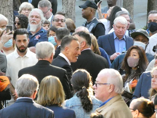 American Rock Star Bruce Springsteen Headlines Ground Zero Conmemoración Septiembre —  Fotos de Stock