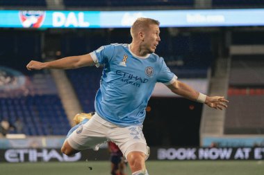 NYCFC ve FC Dallas arasında Amerikan Futbolu. 14 Eylül 2021, Harrison, New Jersey, ABD: NYCFC ve FC Dallas, Red Bull Arena, Harrison New Jersey 'de oynanan Major League Soccer (MLS) maçında 3-3 berabere kaldılar.