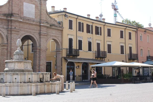 Okula Döndükçe Talya Turizm Hareketi Azalıyor Eylül 2021 Rimini Talya — Stok fotoğraf