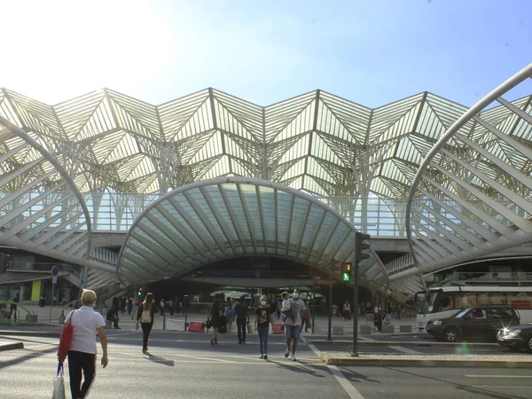 Centro Comercial Vasco Gama Lisboa Septiembre 2021 Lisboa Portugal Movimiento — Foto de Stock