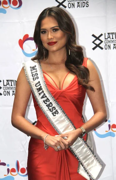 Nuovo Miss Universo Andrea Meza Nominata Madrina Della Commissione Latino — Foto Stock