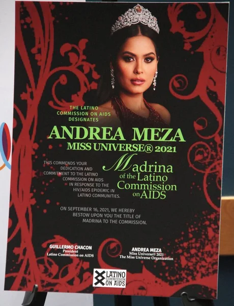 Nuovo Miss Universo Andrea Meza Nominata Madrina Della Commissione Latino — Foto Stock