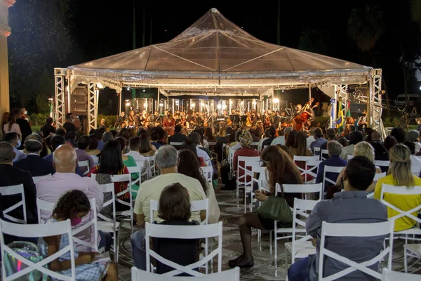 Orquestra Sinfonia Juvenil Carioca Actúa Palacio Guanabara Río Janeiro Septiembre — Foto de Stock