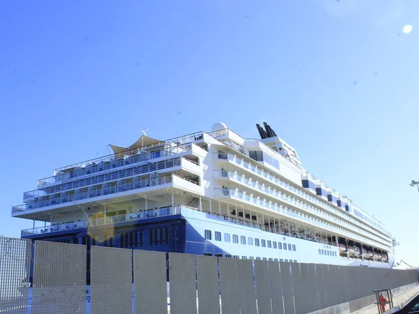 Santa Apolonia Cruise Terminal Lissabon September 2021 Lissabon Portugal Scheepsverkeer — Stockfoto