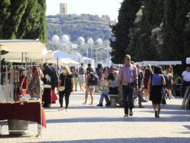 19 Eylül 2021, Lizbon, Portekiz: Cais do Sodre, Santos ve Belem istasyonları, Lizbon, Portekiz, 19 Eylül 2021 Pazar günü. 