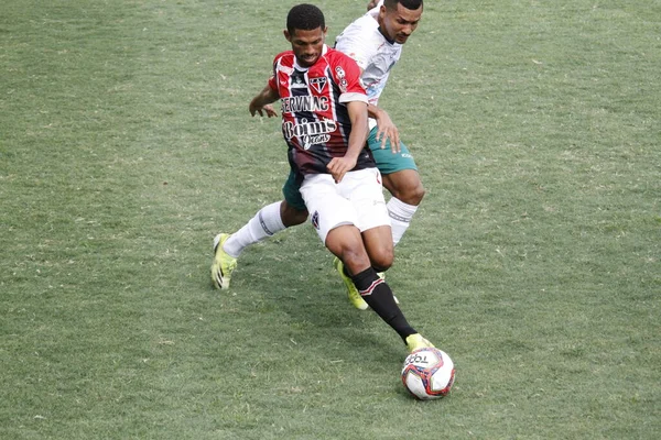 巴西足球锦标赛第3师 Manaus Ferroviario 2021年9月19日 巴西亚马孙州马瑙斯 马瑙斯和费罗维奥里奥 Ce之间的足球比赛 在巴西足球锦标赛第3师第17轮比赛中有效 — 图库照片