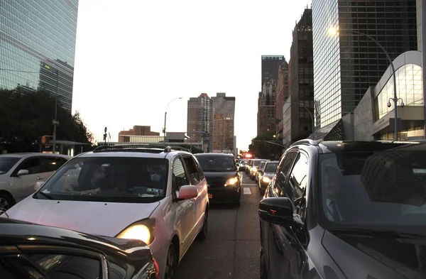 New York Taki Genel Kurulu Nda Sıkı Güvenlik Yoğun Trafik — Stok fotoğraf