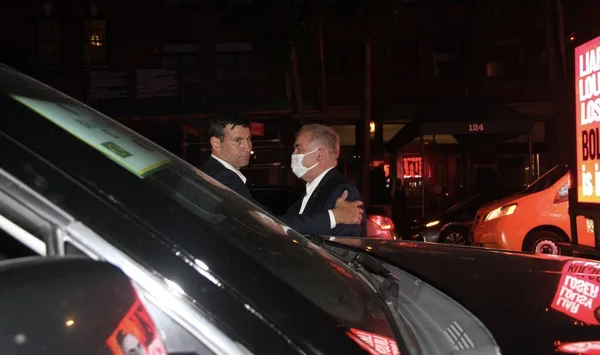 Jair Bolsonaro Przyjeżdża Kolację Brazylijskiego Ambasadora Domu Usa Nowym Jorku — Zdjęcie stockowe