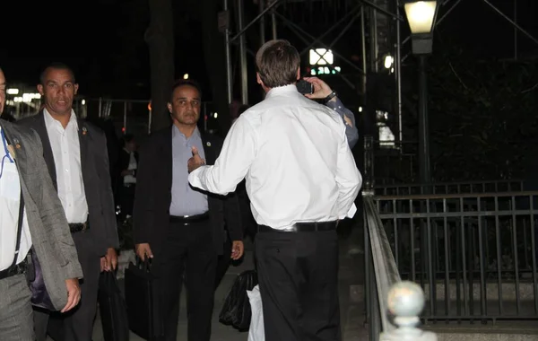 Jair Bolsonaro Arrive Pour Dîner Ambassadeur Brésil Maison Des États — Photo