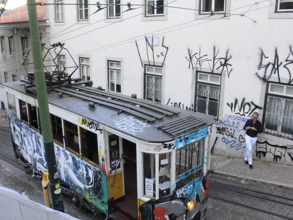 Setembro 2021 Lisboa Portugal Movimento Pessoas Bairro Alto Baixa Chiado — Fotografia de Stock