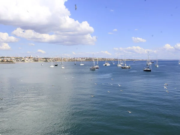 Beweging Rainha Strand Cascais September 2021 Cascais Portugal Zelfs Met — Stockfoto