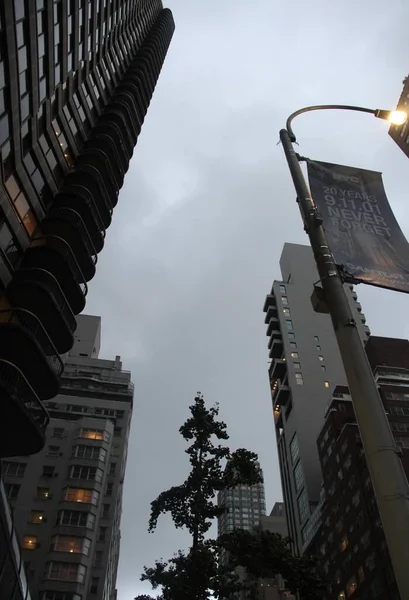 Setembro 2021 Nova York Eua Mudança Repentina Tempo Com Céu — Fotografia de Stock