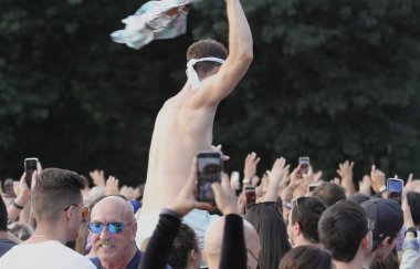 (Camila Cabello, New York 'taki Global Citizen Live' da sahne alıyor. 25 Eylül 2021, New York, ABD: Camila Cabello, The Global Citizen Live sırasında New York 'taki Central Park çimlerinde hayranları eğlendirmek için sahne aldı.. 