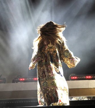 (Jennifer Lopez, New York 'taki Global Citizen Live' da sahne alıyor. 25 Eylül 2021, New York, ABD: Jennifer Lopez The Global Citizen Live sırasında New York 'taki Central Park çimlerinde hayranları eğlendirerek konser veriyor. 