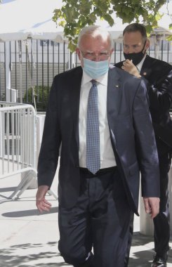 BM Genel Kurulunun 76. Oturumunda üst düzey yöneticiler. 24 Eylül 2021, New York, ABD: Yüksek rütbeli kişilerin 24 Eylül Cuma günü New York 'ta düzenlenen 76. BM Genel Kurulu toplantısına girip çıktıkları görüldü). 