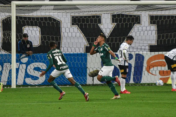 Spo Brazilian Soccer Championship Corinthians Palmeiras September 2021 Sao Paulo — Stock Photo, Image