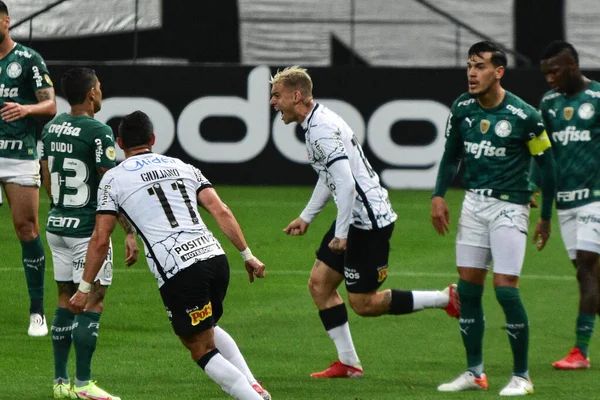 Brezilya Futbol Şampiyonası Corinthians Palmeiras Eylül 2021 Sao Paulo Brezilya — Stok fotoğraf