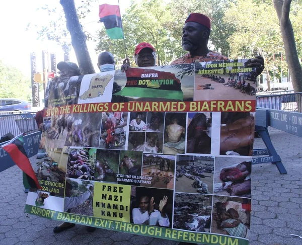 Ugandas Protest 76Th Sessions General Assembly September 2021 New York — Stock Photo, Image