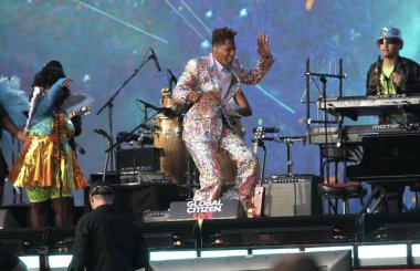 Jon Batiste, New York 'ta Global Citizen Live' da sahne alıyor. 25 Eylül 2021, New York, ABD: Jon Batiste New York 'taki Central Park çimlerinde The Global Citizen Live' da sahne aldı. Etkinliğe girebilmek için, herkes için aşı kanıtına ihtiyaç vardır.