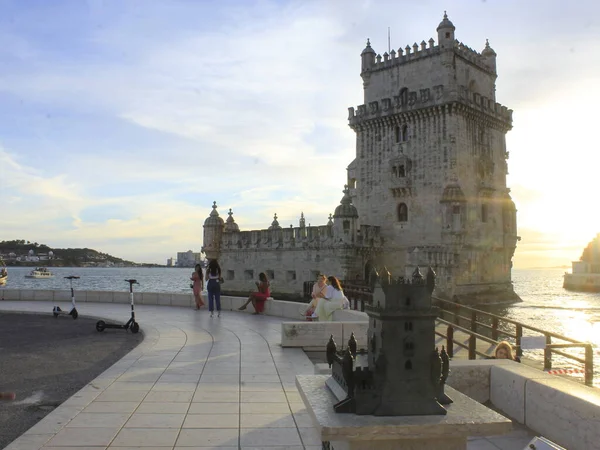 September 2021 Lissabon Portugal Beweging Van Mensen Die Genieten Van — Stockfoto