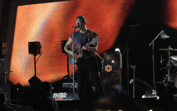 Coldplay Apresenta Global Citizen Live Nova York Setembro 2021 Nova — Fotografia de Stock