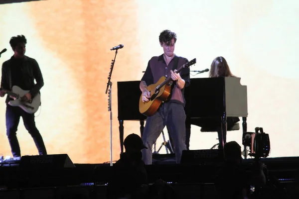 Shawn Mendes Treedt Tijdens Global Citizen Live New York September — Stockfoto