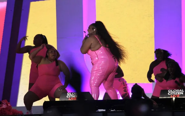 Lizzo Global Citizen Live Ban Lép Fel New Yorkban 2021 — Stock Fotó