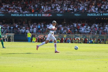 Sao Paulo (SP), 10 / 05 / 2025 - Brasileirao / Sao Paulo vs Palmeiras - Oyuncu Luciano, Brezilya Serie A futbol şampiyonası için Sao Paulo ve Palmeiras arasındaki maçta golünü atıyor. (Fabricio bomjardim\ Yeni 2)