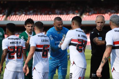 Sao Paulo (SP), 10 / 05 / 2025 - Brezilya Şampiyonası / Sao Paulo vs Palmeiras - Brezilya Serie A Futbol Şampiyonası 'nda Sao Paulo ve Palmeiras arasında oynanan maçta kaleci Weverton. (Fabricio bomjardim\ Yeni 2)