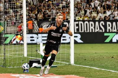 fortaleza (ce), 10 / 05 / 2025 - Football / ceara sc x santos fc, - oyuncu Pedro Henrique, Céra ve Juventude arasındaki maçta attığı golü kutluyor ve Brezilya şampiyonasının 27. turu için geçerli. (Ic moreira\ yeni2)