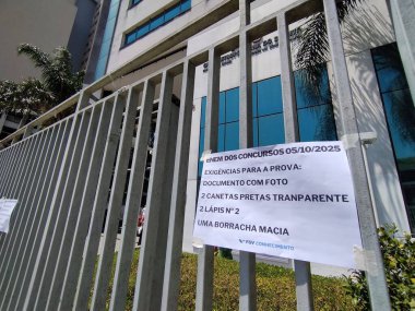 Sao Paulo (SP), 10 / 05 / 2025 - kamu / CNU / SP yarışması - adaylar Sao Paulo şehir merkezindeki FMU Liberdade kampüsüne Birleşik Kamu Yarışması (CNU) için geldiler. (Leandro Chemalle / Yeniler 2)       